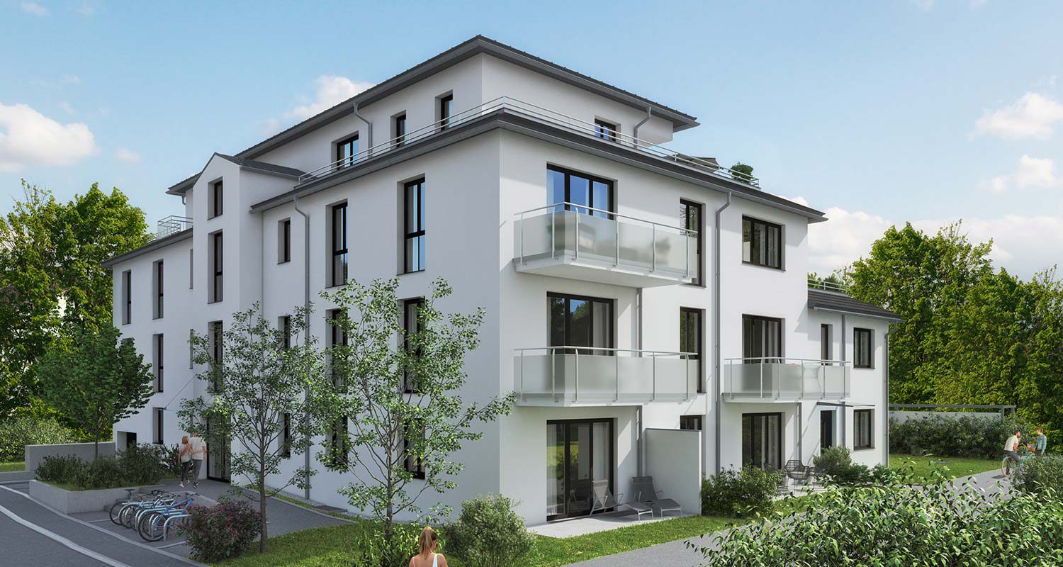 Fürstenfelder Terassen_Landsberger Straße 33 J, Fürstenfeldbruck_Immobau Projekt - Bauträger & Projektentwickler für Immobilien in München_von vorne