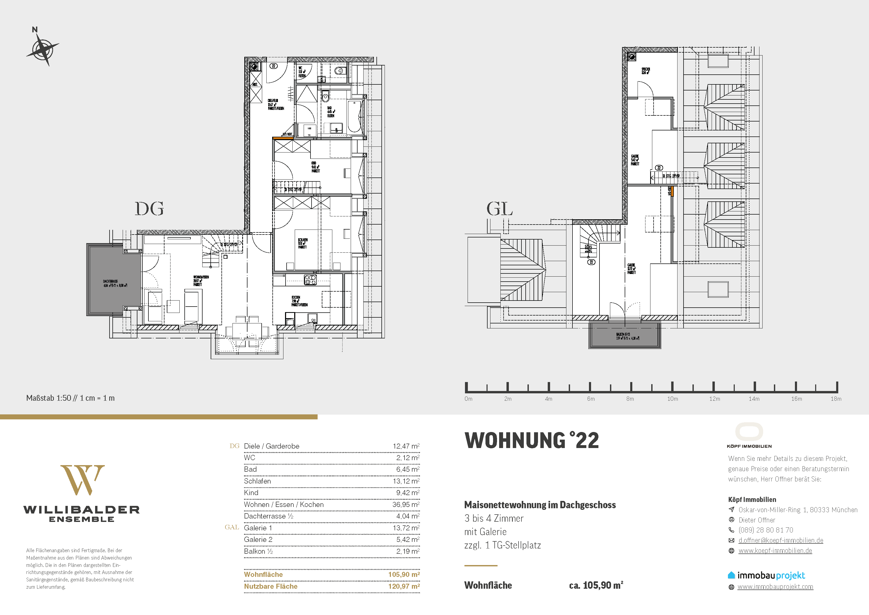 WOHNUNG °22 - Willibalder Ensemble - Willibaldstraße, Kleinhadern, Mehrparteienhaus - Innenansicht - München - Immobau Projekt